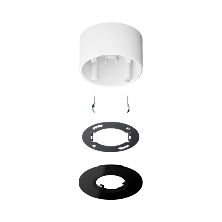 JUNG PMM-AP-SET-SW mounting set KNX presence detector mini | surface-mounted | black