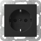 Gira 4755005 LED+SH o.Kr.System 55 sw m SCHUKO socket