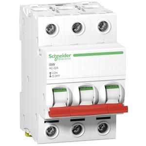Schneider Electric A9S66391 ISW, red toggle, 3-pole 100A load disconnector