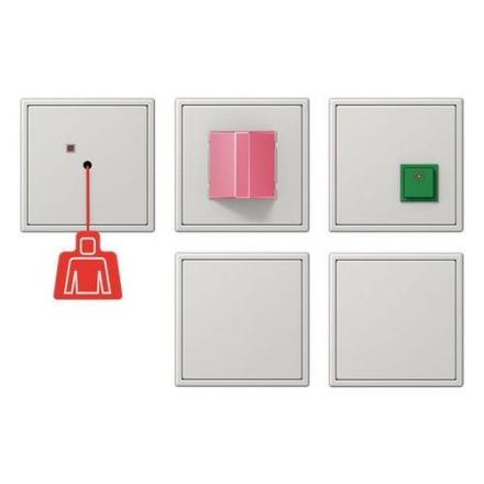 Jung NRSLS0834-2LG emergency call set with UPS, LS series, light grey