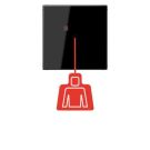 Jung NRSLS0834ZTSW emergency call system pull switch, LS series, black