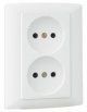 EFAPEL MONOBLOCK DOUBLE SINGLE PHASE SOCKET ANTHRAC
