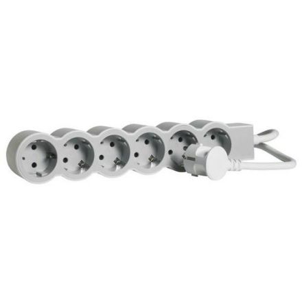 Legrand 694565 flat 6xSD 3 mtr.cable ultrawhite/grey power strip