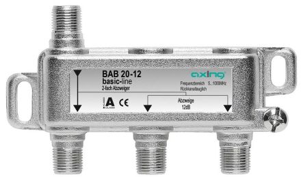 Axing BAB02012 2-way branch, 12 dB, 5...100