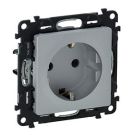 Legrand 753321 SCHUKO socket Valena Life SIDE TERMINAL SL AL, (aluminium)