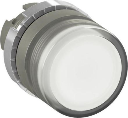 ABB Stotz-Kontakt 1SFA184497R9105 P9MPLBGD flat white illuminated metal push button