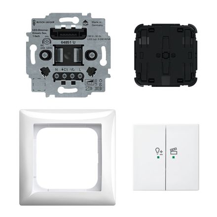 BUSCH-JAEGER 62851UJ-914-WL Dimmer set flex Balance SI | alpine white