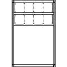 Ritto 1551670 Housing 1-way + 8 module slots, flush-mounted, white
