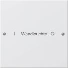 GIRA 220127 TS3 rocker set for label service System 55 | 1-way | pure white satin finish