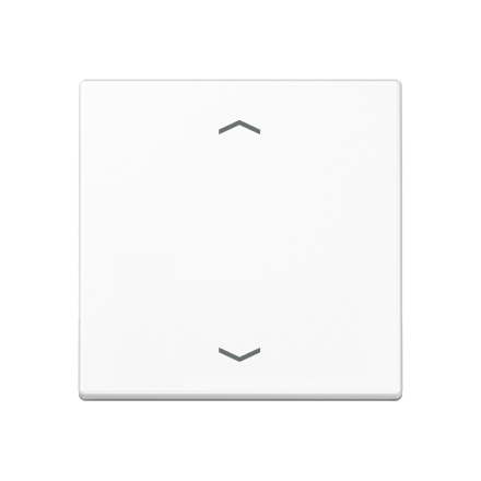 Jung A1700PWW LB-Management button 1-way, with arrow symbols, Duroplast, Series A, alpine white