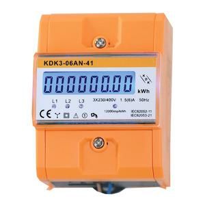 KDK Dornscheidt brand new not calibrated 4TE electronic three-phase meter
