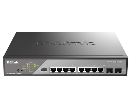 D-Link DSS-200G-10MPP/E 10-Port Gigabit PoE+ Switch