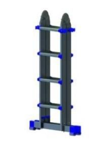 PROTEC.class 05105245 Ladders Aluminium telescopic ladder 4x3 m. Trav. PATLT43
