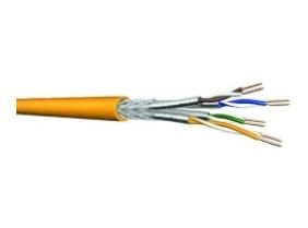 PROTEC.net 05300685 ISO-Cat7A 1500MHz 4x2xAWG22 TR1000 data cable 8150-1 4P22 melon yellow sold by the meter