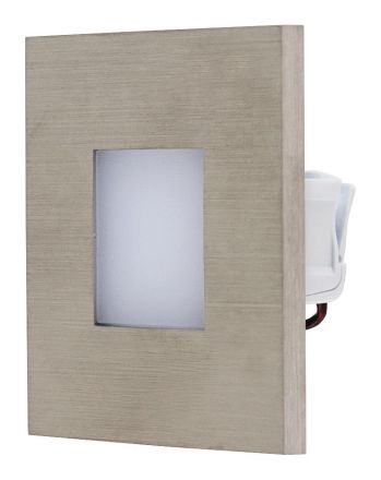 EVN LQ41802 stainless steel IP44 1.8W 55lm 3000K LED recessed wall light LB20