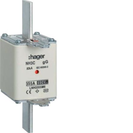 Hager LNH3355M6 NH fuse link NH3 gG 690V 355A K-detector