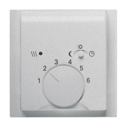 Busch-Jaeger 1795-783 Central plate, for room temperature controller, aluminum silver