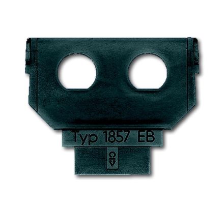 Busch-Jaeger 1857 EB base, 2x BNC/TNC cable mounting socket