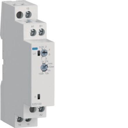 Hager EZD100 24-240V AC/DC time relay