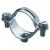 Gewiss GW50804 galvanized. Steel cable/pipe D: 16-17 M6 pipe clamp