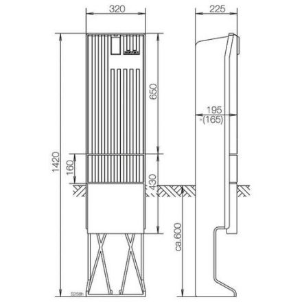 ABN E-Cu 30x5mm column ( SK142H )