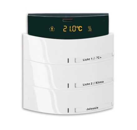 BUSCH-JAEGER 6321/38-24G KNX push button sensor IR Triton Alpha | 6-way, RTR | studio white high gloss