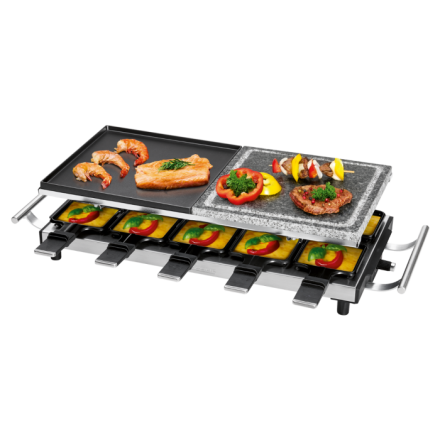 Bomann PC-RG 1144 inox 10ner with hot stone raclette