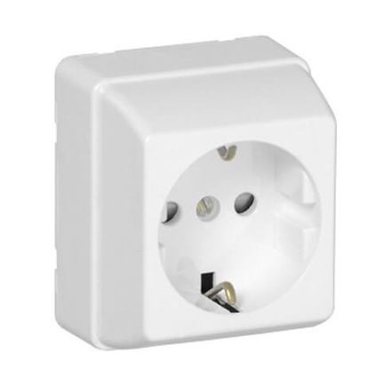 EFAPEL SAFETY EARTH SOCKET (SCHUKO TYPE) WHITE