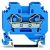 Wago 282-104 6qmm blue 2 conductor feed-through terminal
