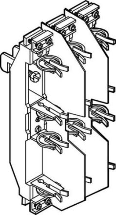 ABN XUS100 assembly on busbars NH lower part (XUS1-00)