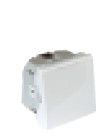 EFAPEL SAF EARTH SOCKET(SCHUKO)HOR APERT LID-2MOD WH