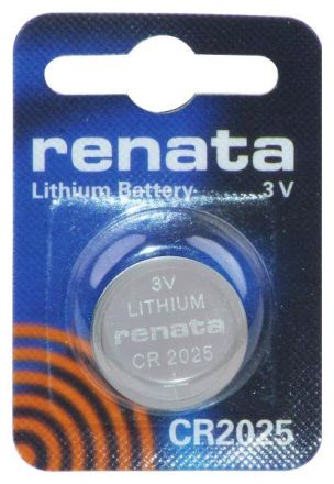 Hückmann 133962 Renata CR2025 blister pack lithium button cell