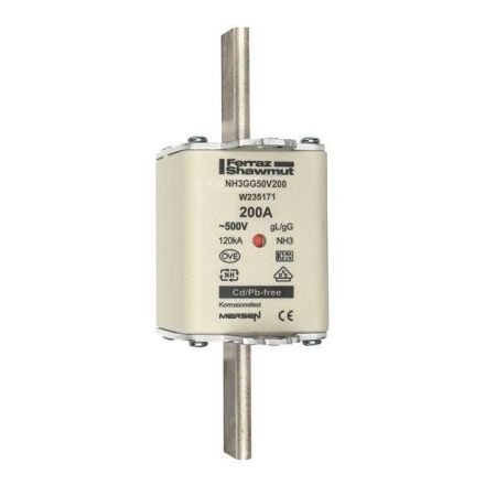 Mersen 1B371.000000 NH3GG50V200 200A size 3 AC500V KK gG NH fuse link