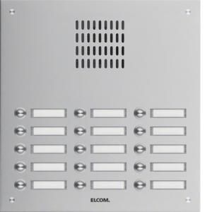 Elcom 1115182 flush-mounted door station TVG-15/3 stainless steel