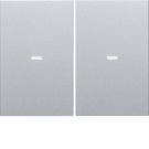 BERKER 80960371 Cover for touch sensor K.1/K.5 | 2-way, lens | matt lacquered aluminum