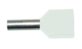 PROTEC.class 05101539 Wire end ferrules PAEH 050D/8 white insulated VE100 Double wire end ferrules 2x0.50qmm/8mm (100pcs)