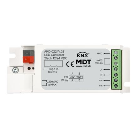 MDT AKD-0224V.02 KNX LED dimming actuator DE | 2-fold
