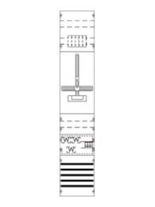 ABB Striebel & John KA4291 measuring and transformer panel BH5-1FB pre-wired with meter cross, 2CPX035016R9999