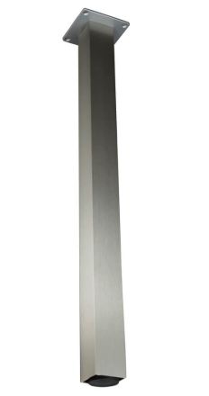 GRIMME AVB87.ED support foot square small 870mm, stainless steel look