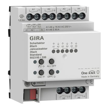 GIRA 502300 KNX universal actuator | 6-way, standard