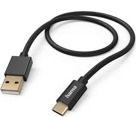 Hama 201545 'Fabric', USB-A - USB-C, 1.5 m USB charging cable