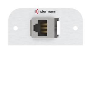 Kindermann 7441000423 Cat.6/6A RJ45 LSA (Setec) 54x54mm connection panel half panel