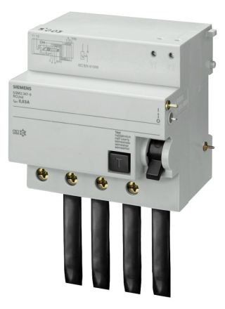 Siemens 5SM2347-0 80/100A 0.03A 4-pole 400V FI block