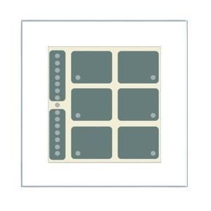 Issendorff 30282 8 keys 6 LEDS bar graph. integrated TS white glass keypad
