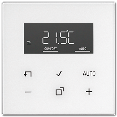 Jung TRDLS1790WW LB-Management room thermostat set, LS series, alpine white