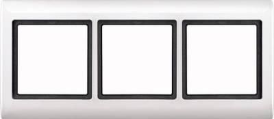 MERTEN 400319 frame 3-way polar white AQUADESIGN