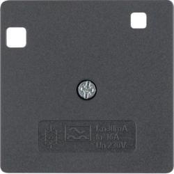 Berker 14961606 Z-PL F FI-SZ switch anth matt