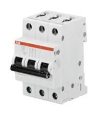 ABB Stotz-Kontakt S203-C4, circuit breaker C-Char., 6 kA, 4 A, 3P, 2CDS253001R0044