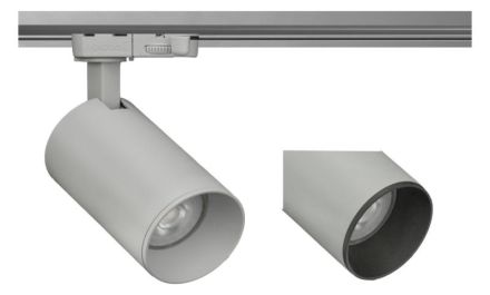 Arclite AA82554.01 max. 50W GU10 silver 3-phase LED track spotlight LB23