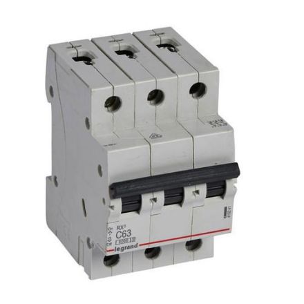 Legrand 419241 RX3 C63A 3-pole 6kA 3M circuit breaker